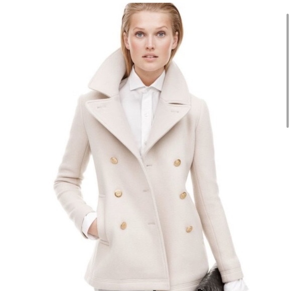 J.Crew Stadium Cloth Italian Wool Majesty Peacoat - Picture 3 of 7